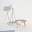 Lampe sur pied à DEL écoénergétique moderne de 60 po avec abat-jour tambour brun clair Jaxon-686952901-686952902