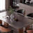 Retro Rock Table Light Luxury Modern Simple 4 - Person Double Pedestal Dining Set-100491835-100491836