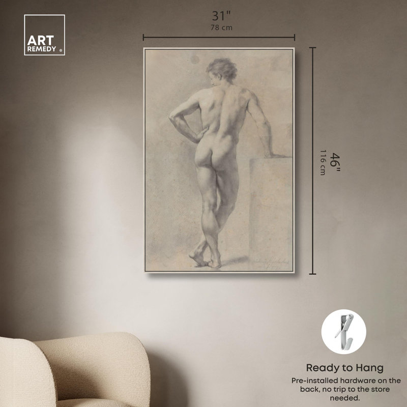 «Unveiling Extase», toile classique par Art Remedy, Cadre argenté, H 46 po x l 31 po