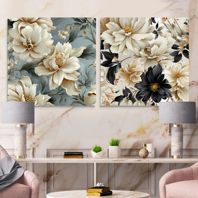 Phebe - Ensemble de 2 art mural en verre acrylique