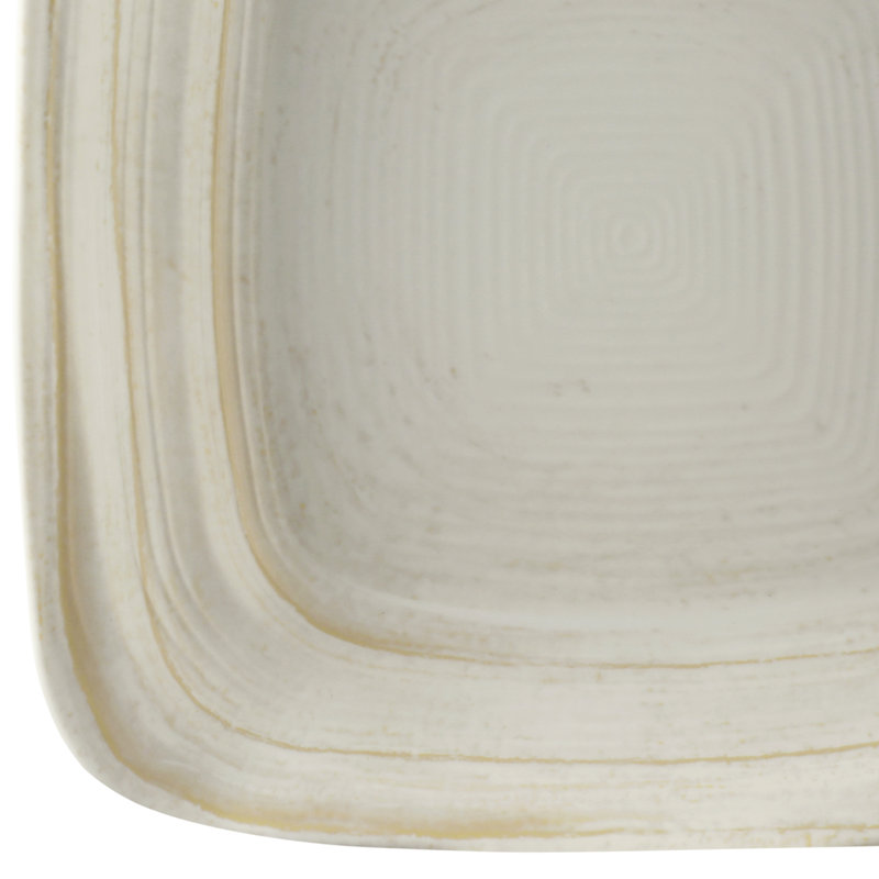 Della Terra 45 oz. Square Melamine Pasta bowl, Off White