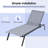 Mahore Outdoor Metal Chaise Lounge