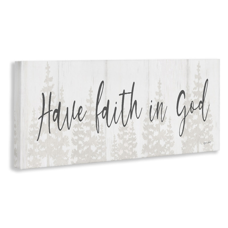Art mural sur toile Faith In God par Annie Lapoint, H 10 po x l 24 po