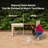 Solid Wood Backless Garden Bench-2090569405-2090569404