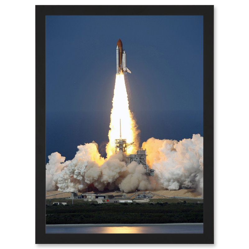 Shuttle Discovery Launch NASA International Space Station - Single Picture Frame Art Prints