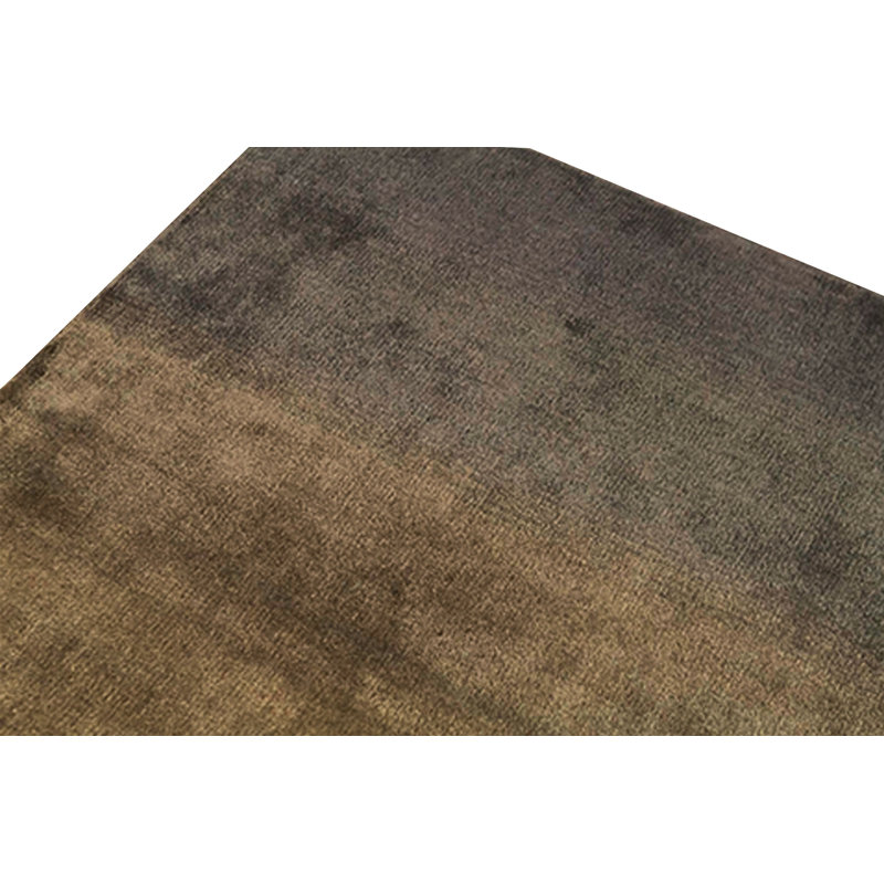 Hand-Knotted Brown Area Rug
