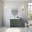 Meuble-lavabo simple 36 po avec plateau en marbre Chambery-94564316-94426584