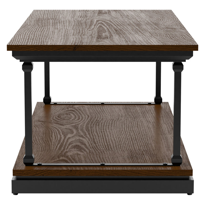 Kiven Single Coffee Table, Dark Oak