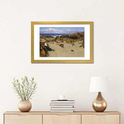 La côte de Bretagne - reproduction d'art mural - papier d'art encadré