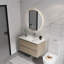 Meuble-lavabo mural 36 po avec lavabo en céramique 36 po, 2 tiroirs à fermeture en douceur, ensemble KD-289686353-289686352