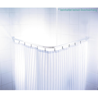 90cm Straight Fixed Shower Curtain Pole