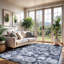 Tapis floral intérieur / extérieur-610009334