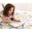 Édredon pour lit simple TG et drap - imprimé feuille gris-jaune, microfibre ultra douce, rembourrage, poches latérales ajustées pour un rangement supplémentaire, ensemble de literie complet, imprimé botanique à feuilles longues-124477636
