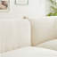 Oversized Loveseat Sofa With Sherpa Upholstery, Metal Legs, And 2 Pillows For Cozy Living Room Comfort-369115947