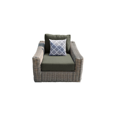 Chaise de patio avec coussins Dejonae