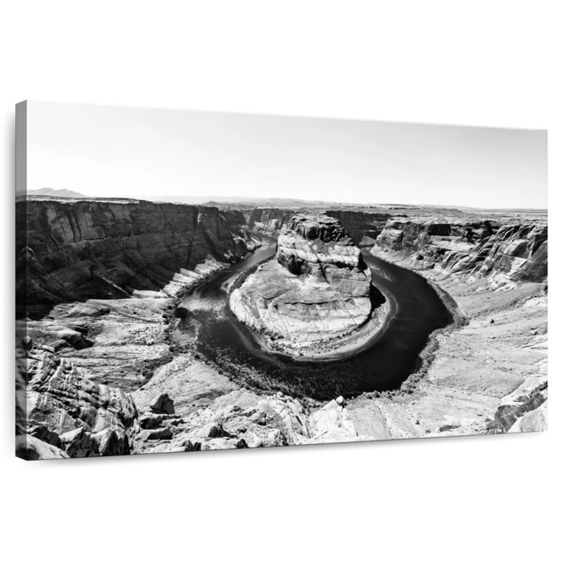 Alvord Black Arizona - Horseshoe Bend, 32" H x 48" W