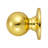 Ball Polished Brass Dummy Door Knob-7224949