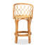 Tabouret de comptoir moderne et contemporain en rotin naturel