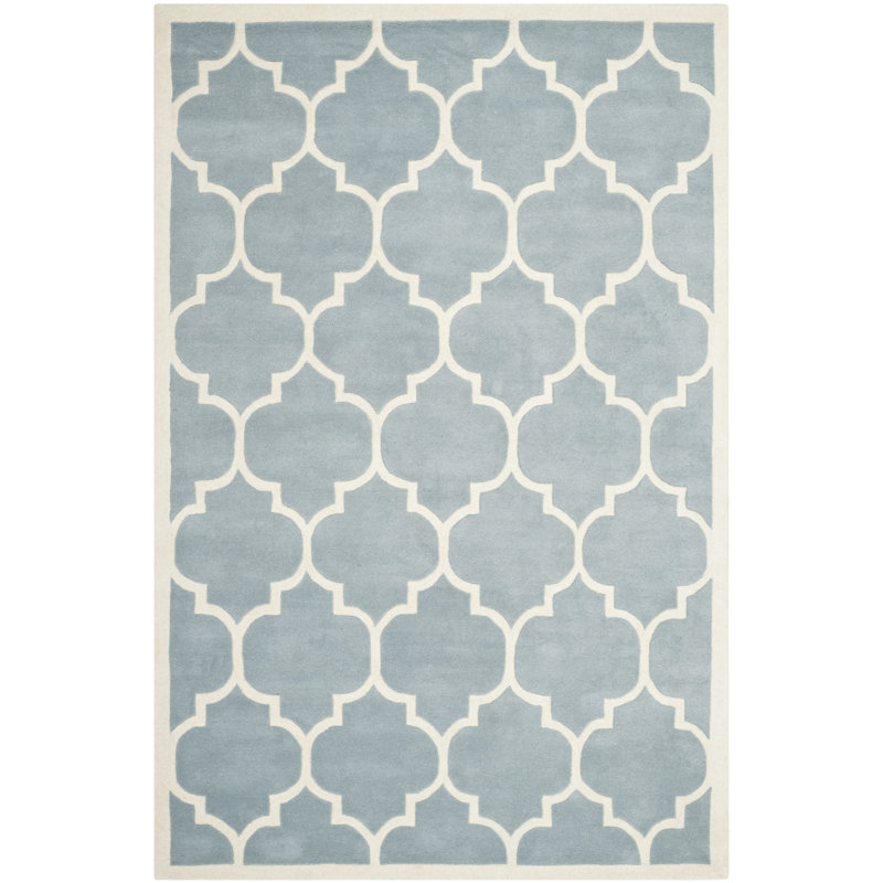 Tekonsha Geometric Wool Hand Woven Area Rug, Rectangle 152 x 244 cm
