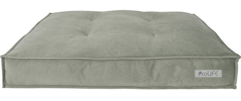 RECYCLED PLASTIC Pet Bed, 13cm H x 60cm W x 90cm D, White