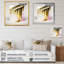 «Abstract Geode Shapes Gold», reproduction sur toile-86806986-86806987