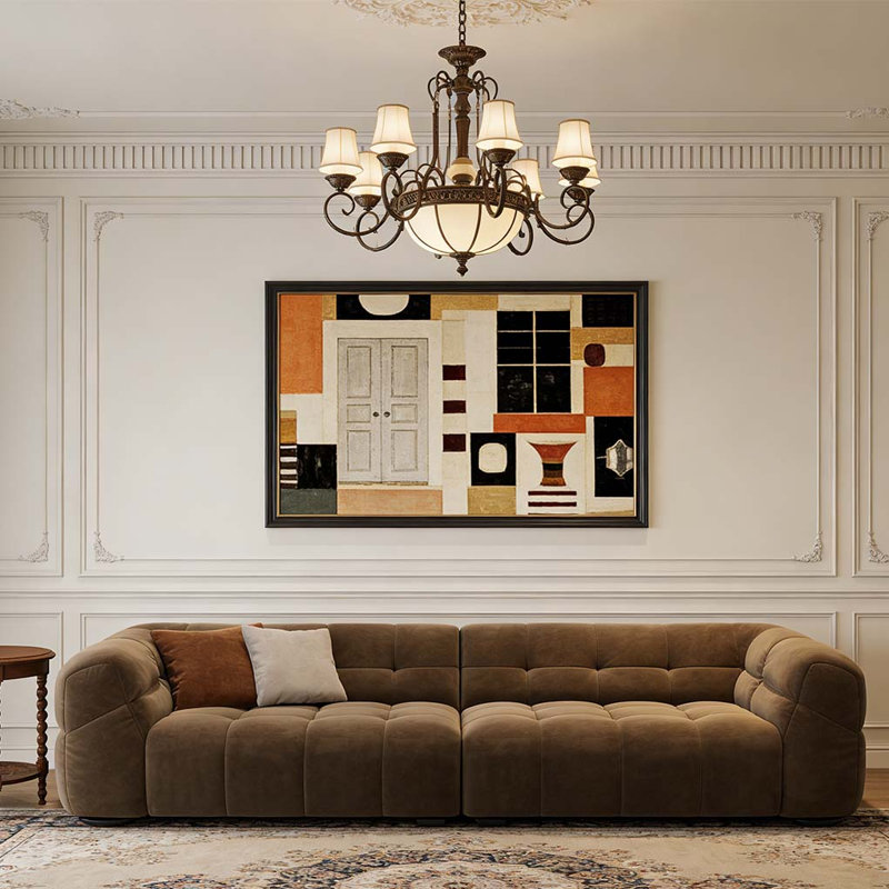 Modern Tufted Fabric Modular Sofa