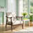 Christopher Knight Home® 25.25" W x 31.5" D x 31.5" H Tufted Rubberwood Accent Chair