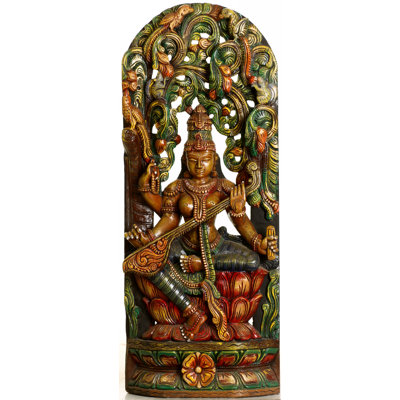 Exotic India Kamalasana Vina-Vadini Saraswati