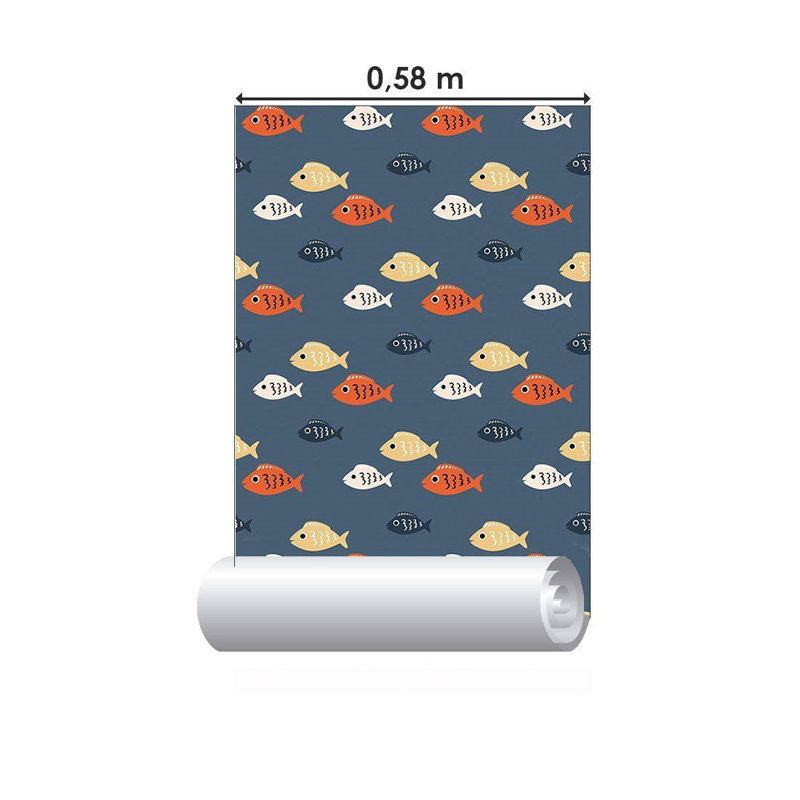Fishes Peel & Stick Wallpaper N015017
