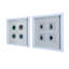 Boîte murale décorative 15,57 po x 1,2 po x 15,7 po S / 2
