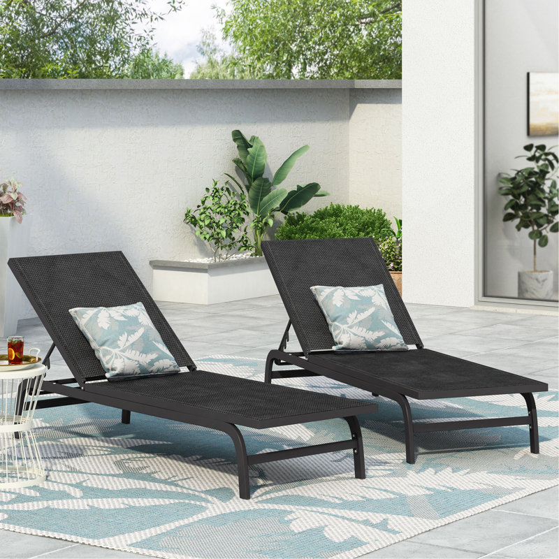 FINN CHAISE LUNGE, Gris foncé