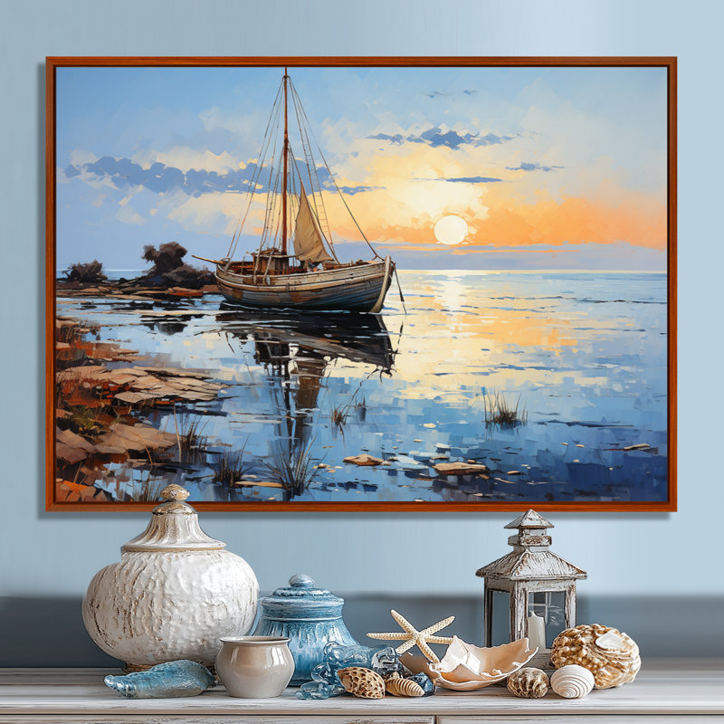 Art sur toile, Umar, H 16 po x l 32 po x P 1 po, Cadre flottant brun