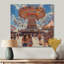 Carrousel de parc d'attractions orange et bleu - Décoration murale parcs d'attractions-1613362054-1851852972