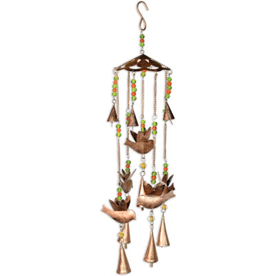 Blissful Birds & Bell Carillon, finition antique