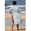 Peignoir mi-mollet en coton avec poches-74493678-74493688