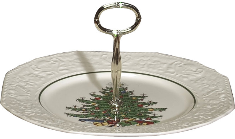 Christmas Tree Canape 10" Dinner Plate