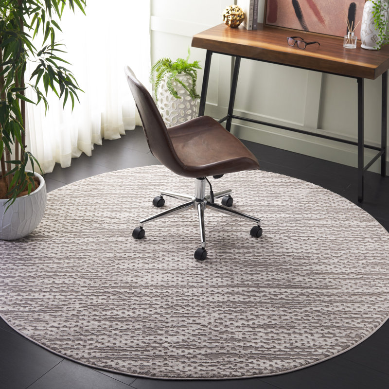 Abbriella Performance Abstract Rug, Round 6'7"