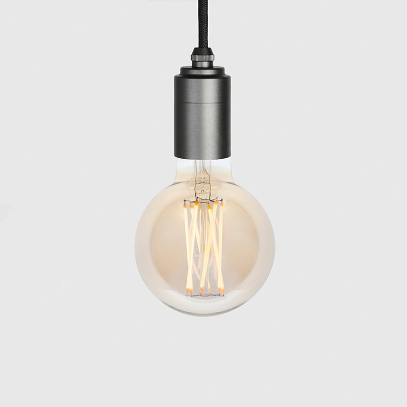 Elva Pendant Light Tinted In Graphite, Matte Black