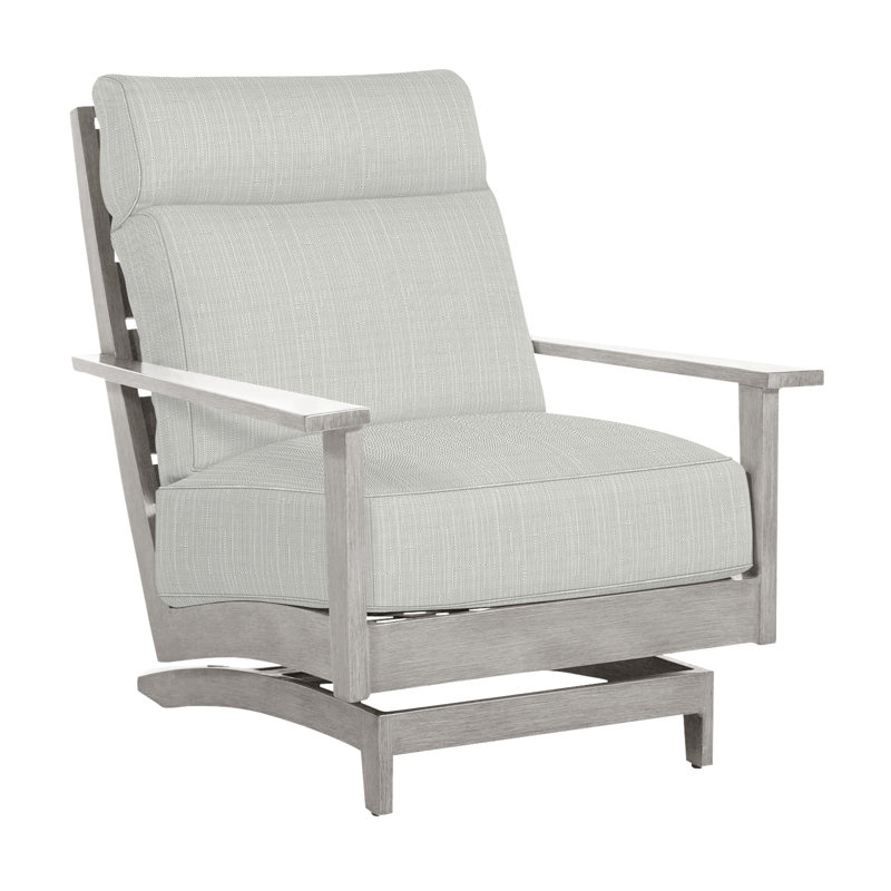 Chaise longue d'extérieur Kennebunkport, Huître, Sunbrella® argent Verona, Welt + bourre standard
