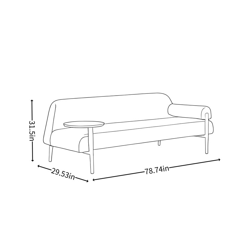 Modern Minimalist Living Sofa, Green