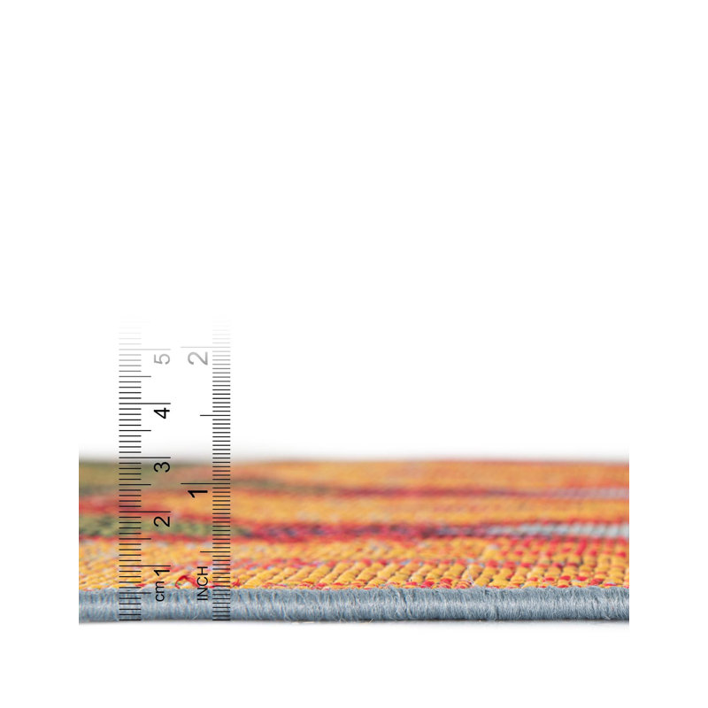 Newt Washable Ikat Indoor / Outdoor Rug, Rectangle 7'10" x 10'
