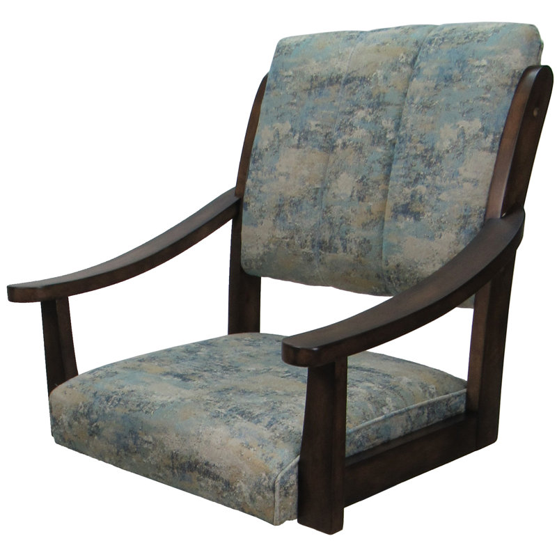 Chaise pivotante en bois massif