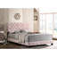 Lit rose l 80 po x P 83 po x H 48 po - rembourré de mousse, style transitionnel, design
