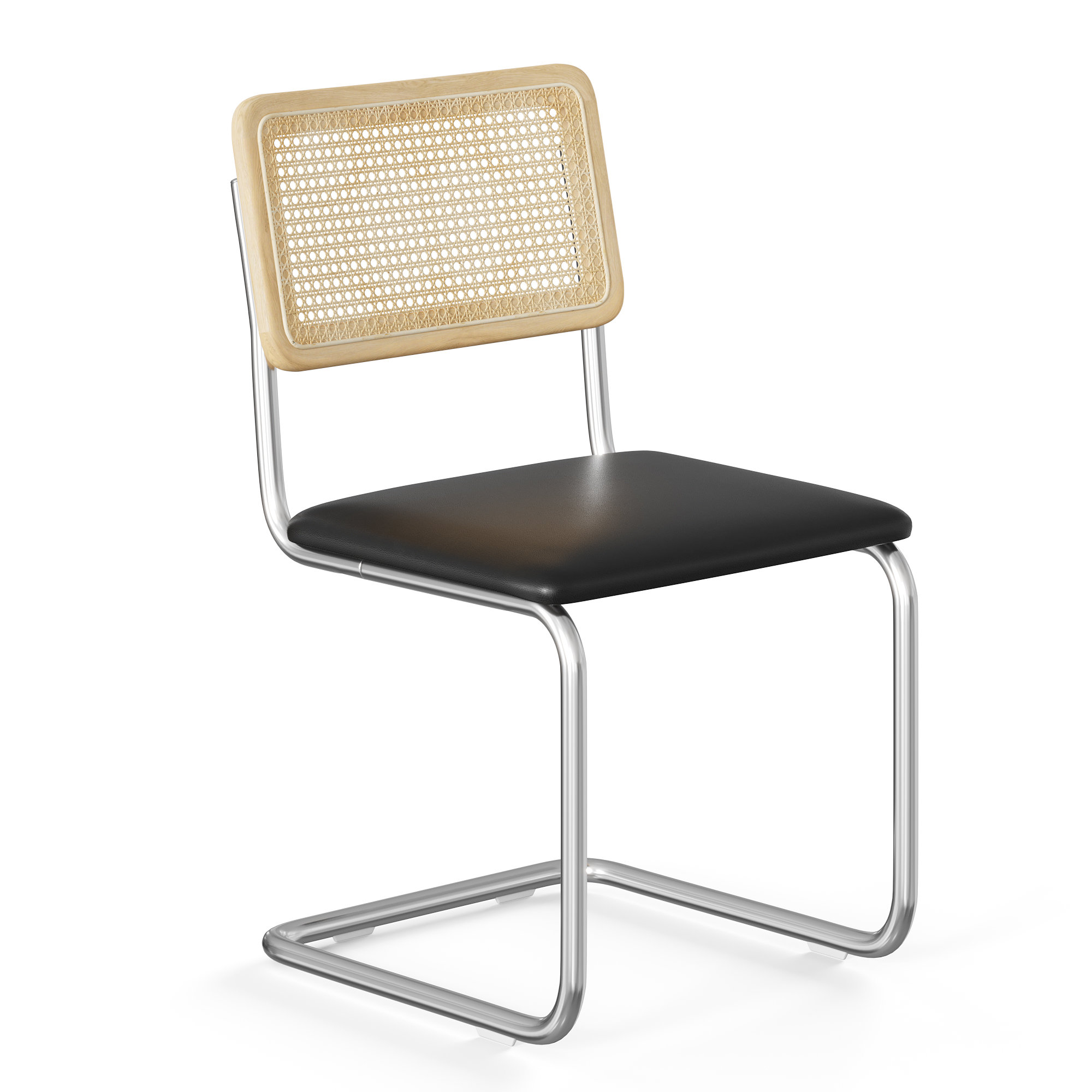 Walsh Vegan Leather Dining Chair, Midnight Black Vegan Leather