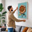 Sunflower Study Botanical - Wrapped Canvas-765241952-765241976