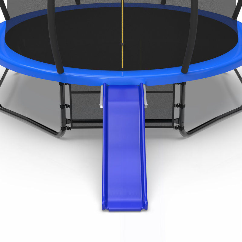 Trampoline d'extérieur, bleu