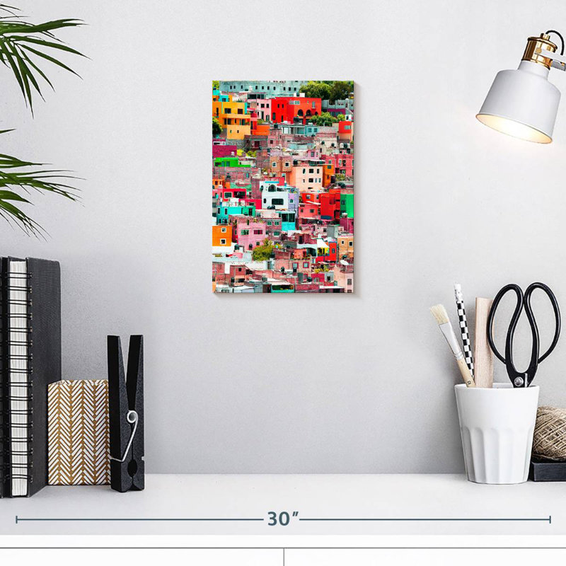 Aime Viva, Mexique - paysage urbain Guanajuato I, H 12 po x l 8 po