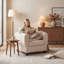 Chaise d'appoint moderne rembourrée avec accoudoirs, 1 pièce-1061870163
