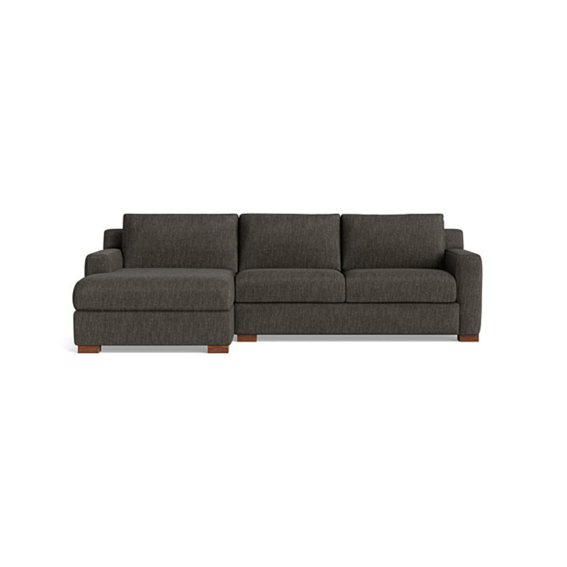 Catalina Chaise Sectional, Performance Weave - Onyx, Left Hand Facing