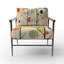 Fauteuil d'appoint rembourré beige Mid Century-1173729124